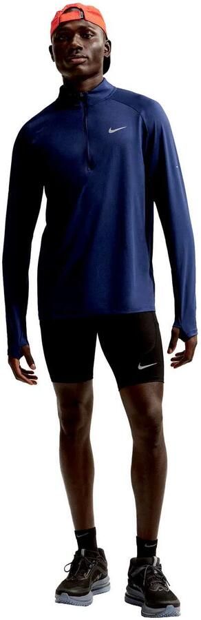 Nike Stride Dri-FIT hardlooptop met korte rits voor heren Blauw - Foto 5