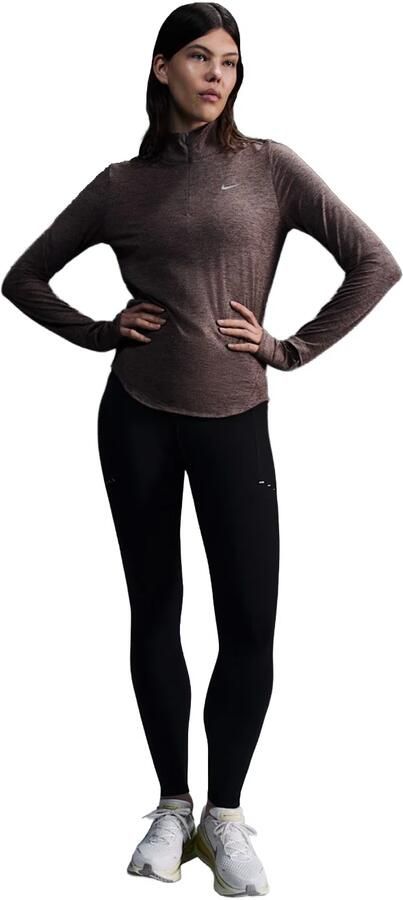 Nike Swift 7 8-hardlooplegging met hoge taille en zakken voor dames Zwart - Foto 5