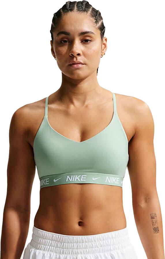 Nike Indy Light Support padded verstelbare sport-bh Groen - Foto 5