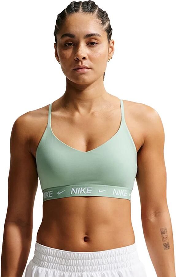 Nike Indy Light Support padded verstelbare sport-bh Groen - Foto 5