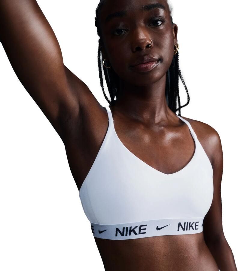 Nike Indy Light Support padded verstelbare sport-bh Wit - Foto 5