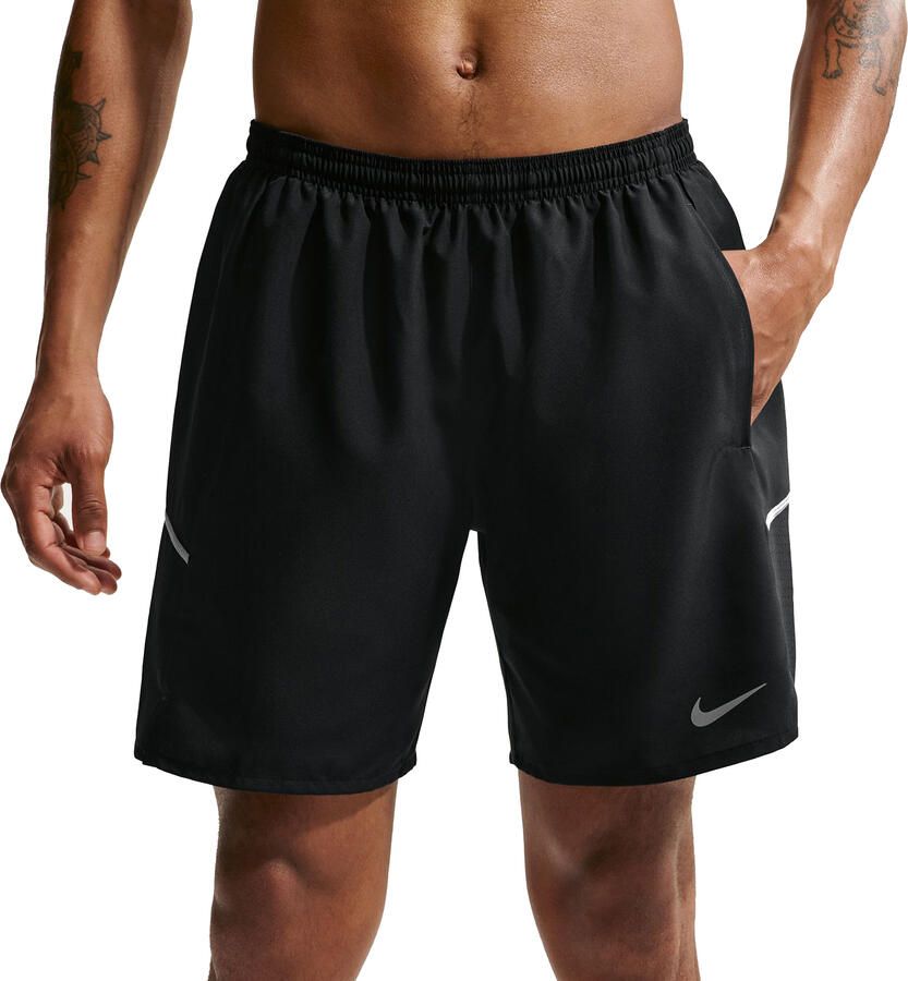 Nike Miler Dri-FIT hardloopshorts met binnenbroek voor heren (18 cm) Zwart - Foto 2