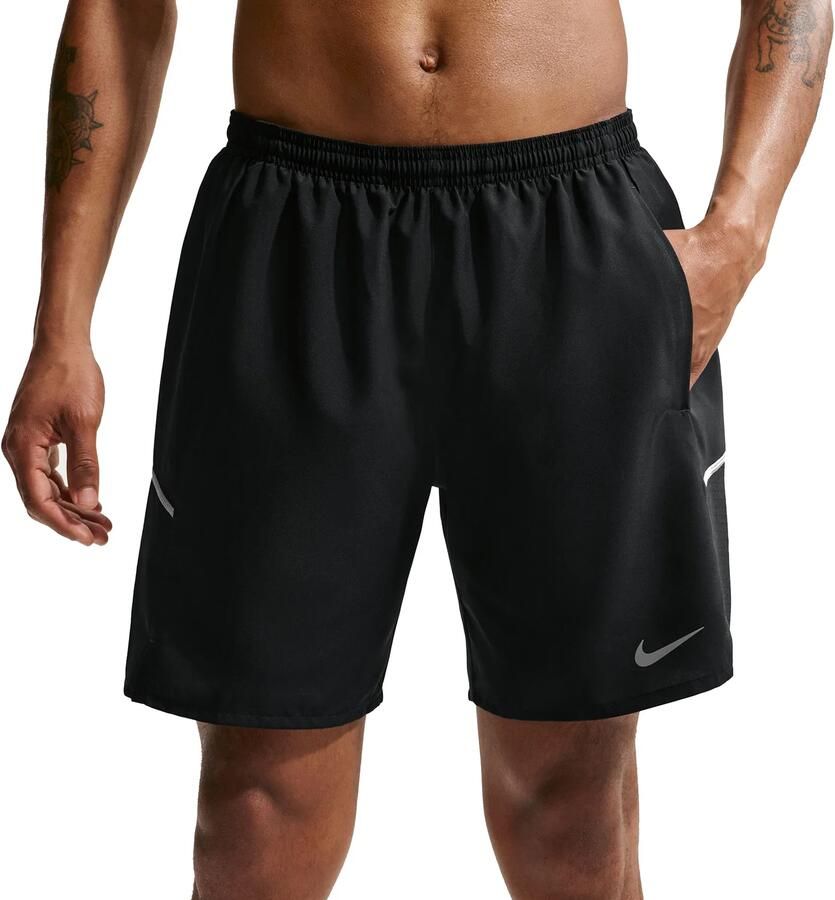 Nike Miler Dri-FIT hardloopshorts met binnenbroek voor heren (18 cm) Zwart - Foto 2