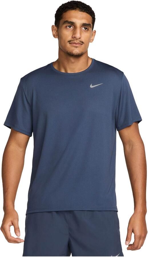 Nike Miler UV hardlooptop met korte mouwen en Dri-FIT voor heren Blauw - Foto 6