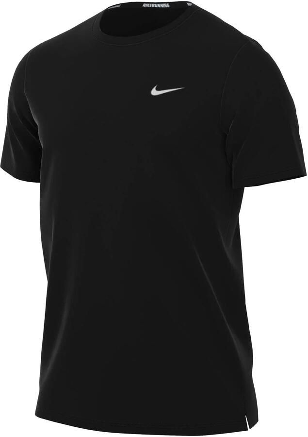 Nike Miler UV hardlooptop met korte mouwen en Dri-FIT voor heren Zwart - Foto 7
