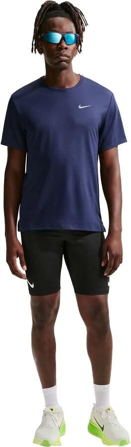 Nike Miler UV hardlooptop met korte mouwen en Dri-FIT voor heren Blauw - Foto 6