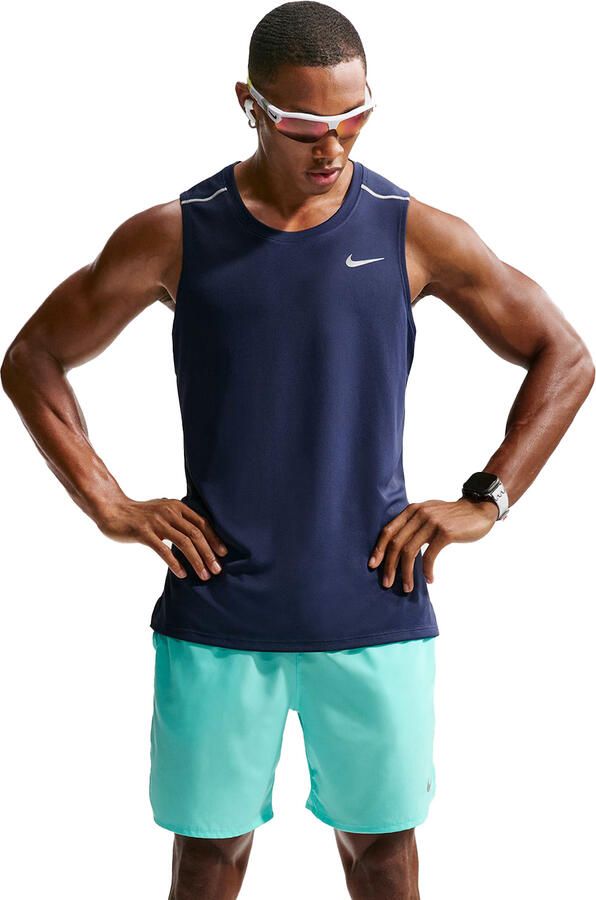 Nike Miler hardlooptanktop met Dri-FIT voor heren Blauw - Foto 5