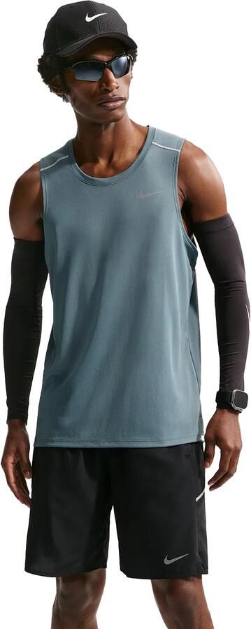 Nike Miler hardlooptanktop met Dri-FIT voor heren Grijs - Foto 5