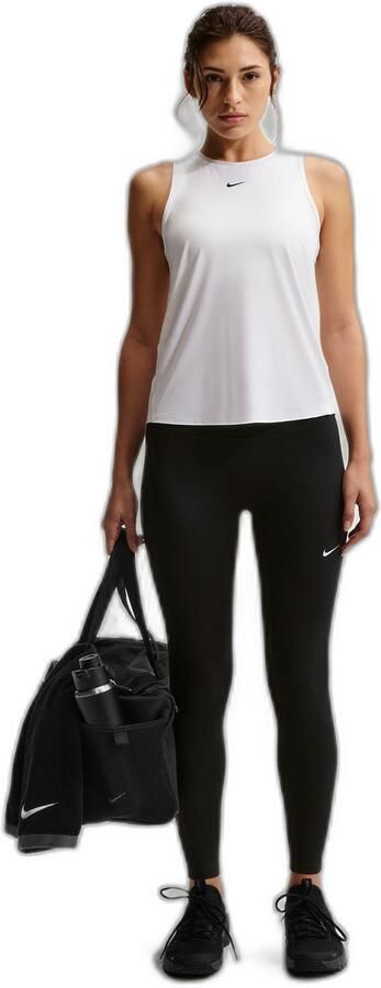 Nike One 7 8-legging met hoge taille voor dames Zwart - Foto 5