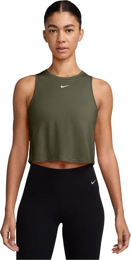 Nike One Classic korte tanktop met Dri-FIT voor dames Groen - Foto 5
