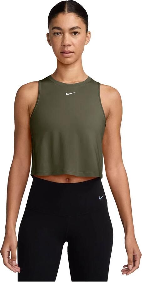 Nike One Classic korte tanktop met Dri-FIT voor dames Groen - Foto 5