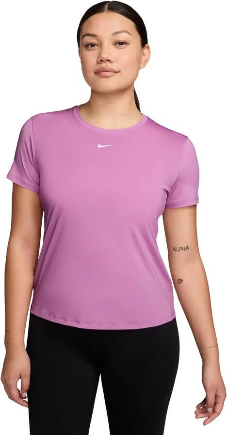 Nike One Classic Dri-FIT damestop met korte mouwen Paars - Foto 5