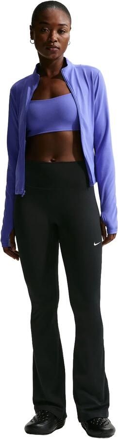 Nike One legging met hoge taille en wijde pijpen voor dames Zwart - Foto 5