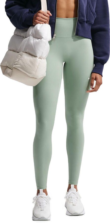 Nike One Seamless Front lange legging met hoge taille voor dames Groen - Foto 5
