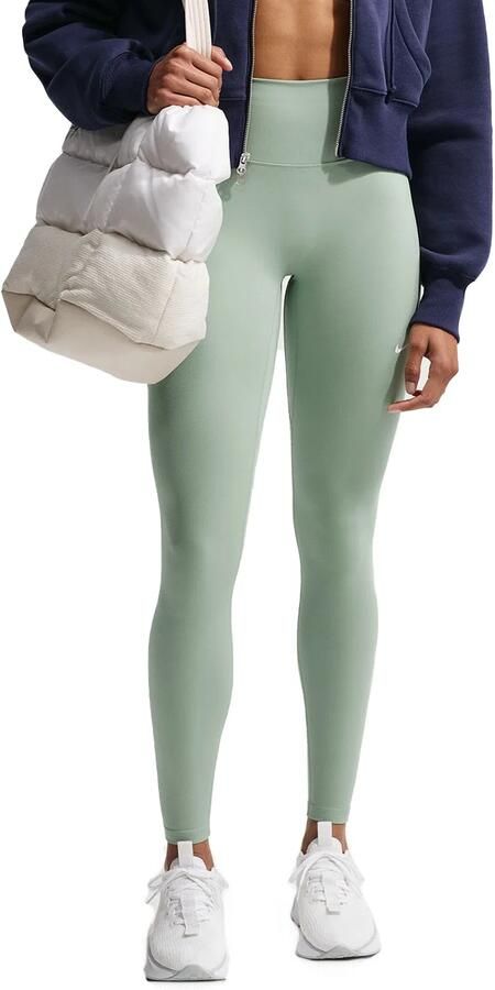 Nike One Seamless Front lange legging met hoge taille voor dames Groen - Foto 5