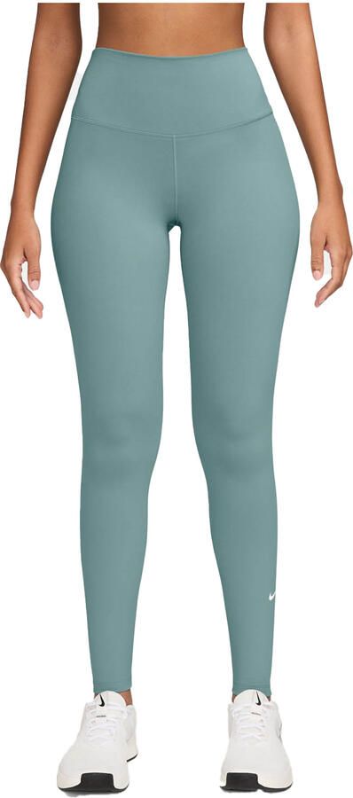 Nike One lange legging met hoge taille voor dames Groen - Foto 5