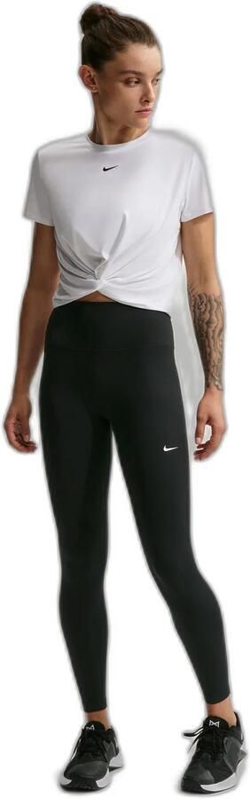 Nike One Seamless Front lange legging met hoge taille voor dames Zwart - Foto 5