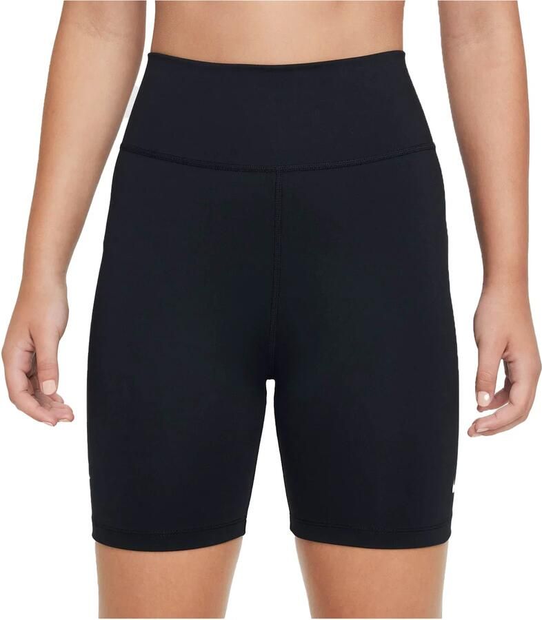 Nike One Dri-FIT bikershorts voor (13 cm) Zwart