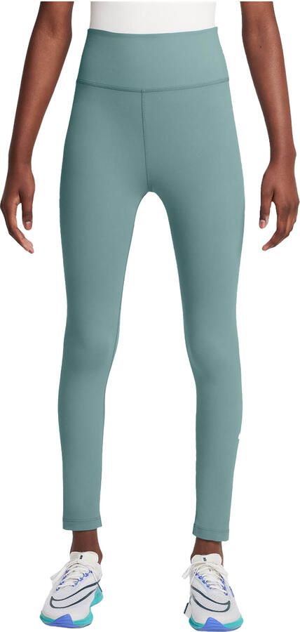 Nike One Dri-FIT legging met hoge taille voor meisjes Groen - Foto 5
