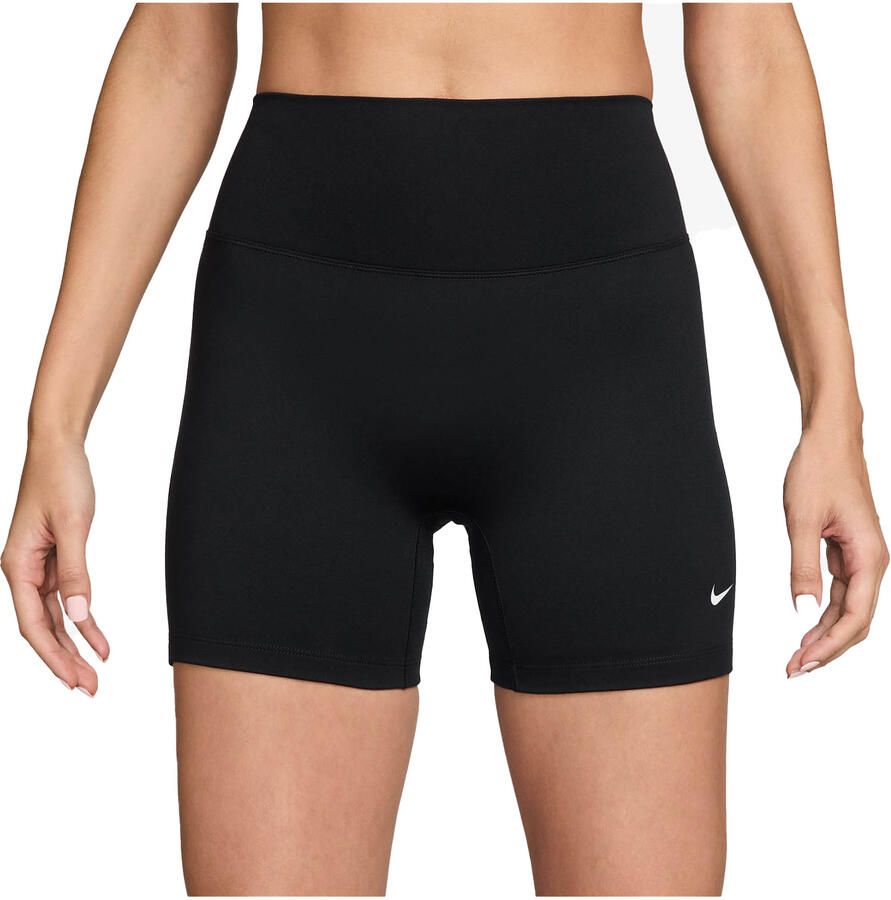Nike One bikershorts met hoge taille voor dames (13 cm) Zwart - Foto 2