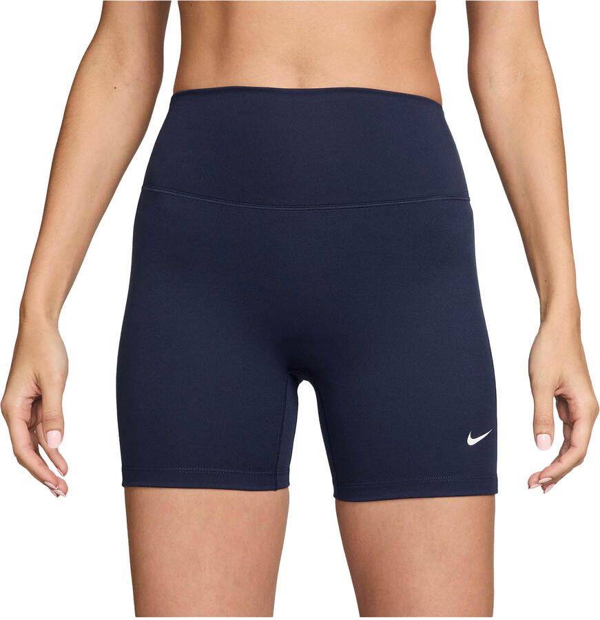Nike One bikershorts met hoge taille voor dames (13 cm) Blauw - Foto 4