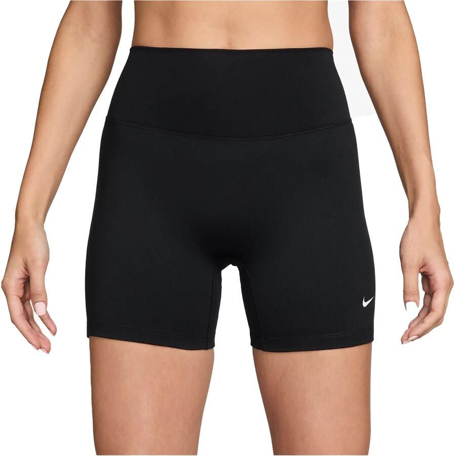 Nike One bikershorts met hoge taille voor dames (13 cm) Zwart - Foto 2