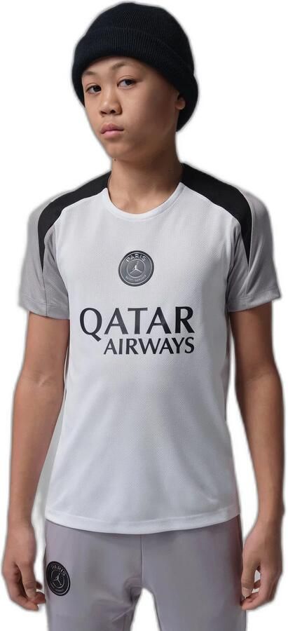 Jordan Paris Saint-Germain Strike Night Edition Dri-FIT knit voetbaltop met korte mouwen voor kids Wit - Foto 5