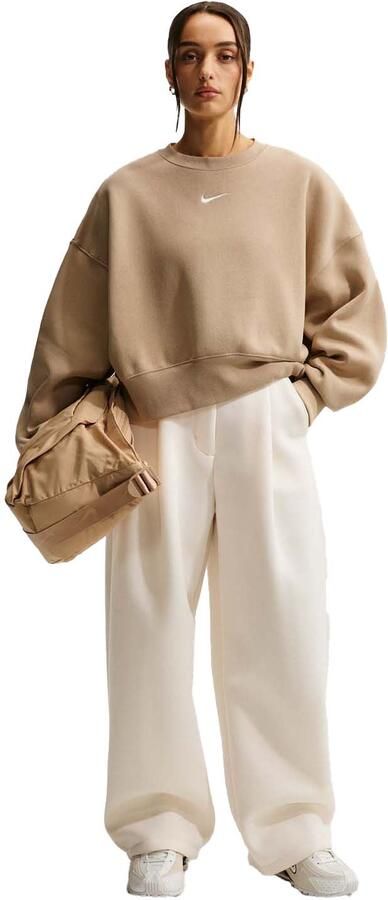 Nike Phoenix Fleece extra oversized sweatshirt met ronde hals voor dames Bruin - Foto 5