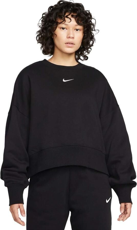 Nike Phoenix Fleece extra oversized sweatshirt met ronde hals voor dames Zwart - Foto 3