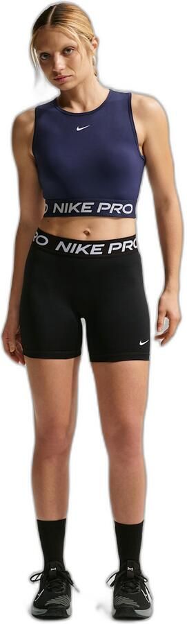Nike Pro 365 middelhoge shorts voor dames (13 cm) Zwart - Foto 6