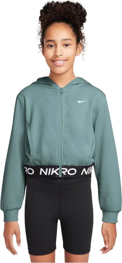 Nike Pro Fleece Dri-FIT hoodie met rits over de hele lengte voor Groen - Foto 5