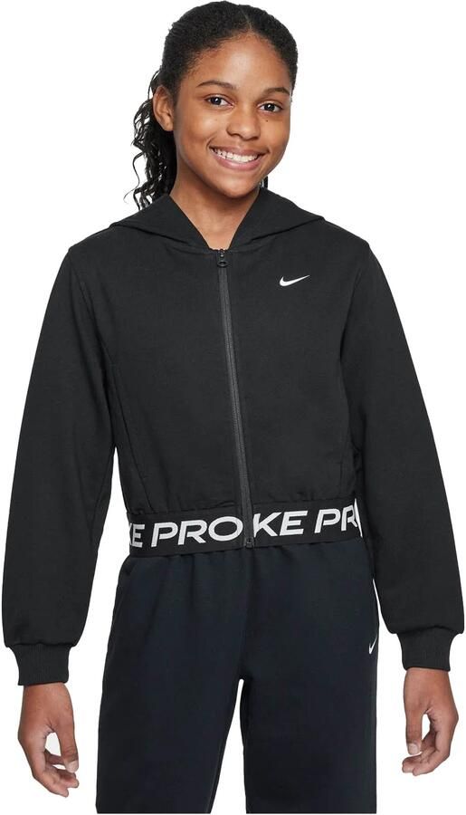 Nike Pro Fleece Dri-FIT hoodie met rits over de hele lengte voor Zwart - Foto 5