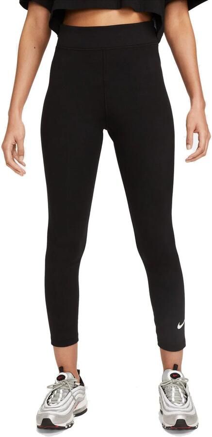 Nike Klassieke Leggings met Hoge Taille Zwart Wit Black Dames - Foto 5