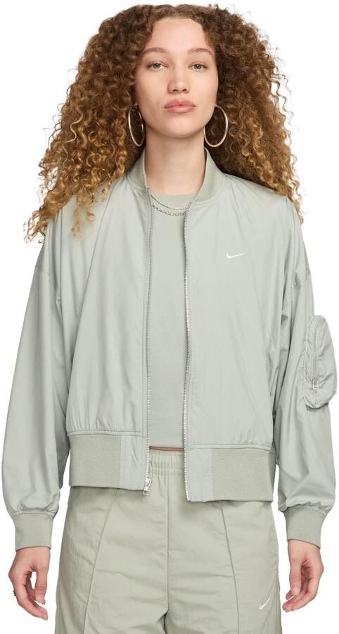 Nike Sportswear Essential oversized bomberjack voor dames Groen