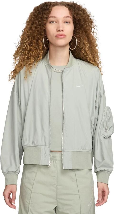 Nike Sportswear Essential oversized bomberjack voor dames Groen