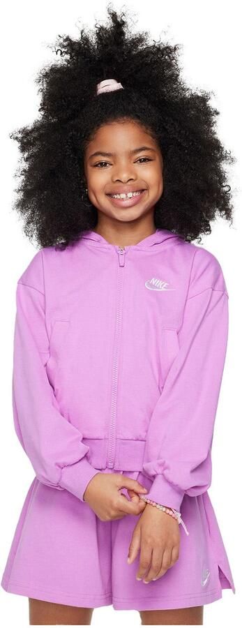 Nike Sportswear Hoodie met rits voor meisjes Paars