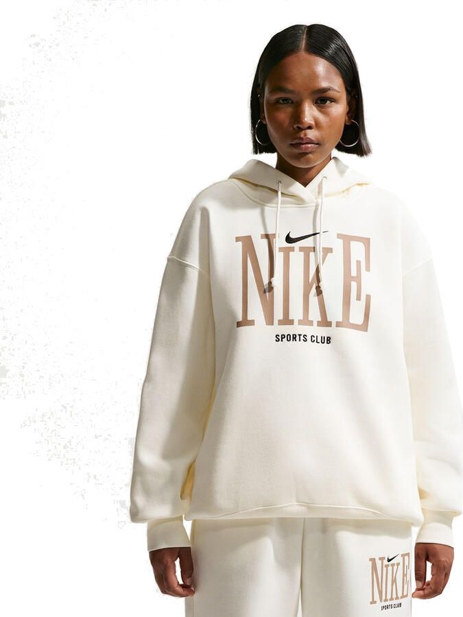 Nike Phoenix Fleece oversized dameshoodie Wit