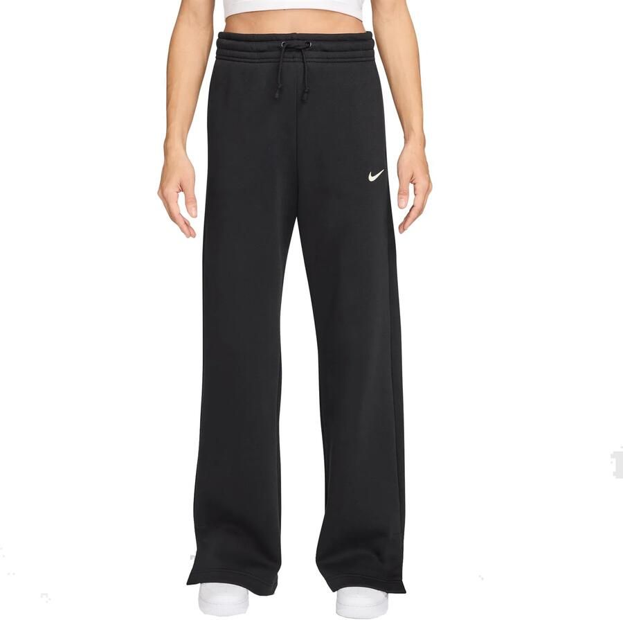 Nike Phoenix Fleece damesbroek met hoge taille en wijde pijpen Zwart - Foto 5