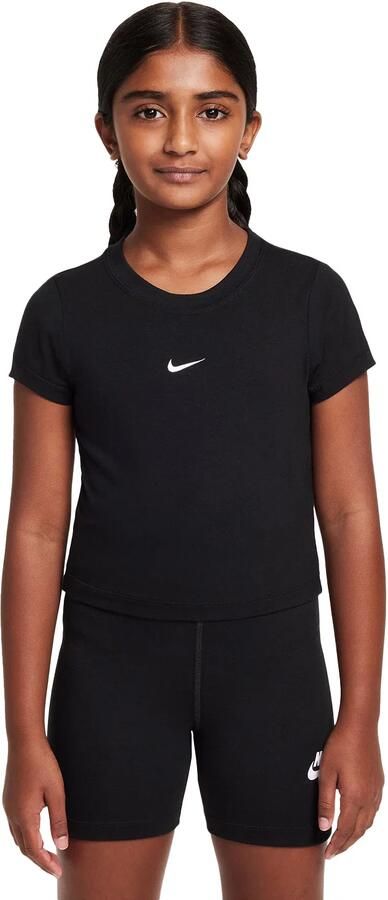 Nike kort T-shirt voor meisjes Zwart - Foto 5