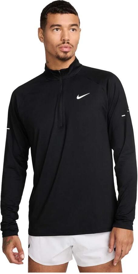 Nike Stride Dri-FIT hardlooptop met korte rits voor heren Zwart - Foto 6