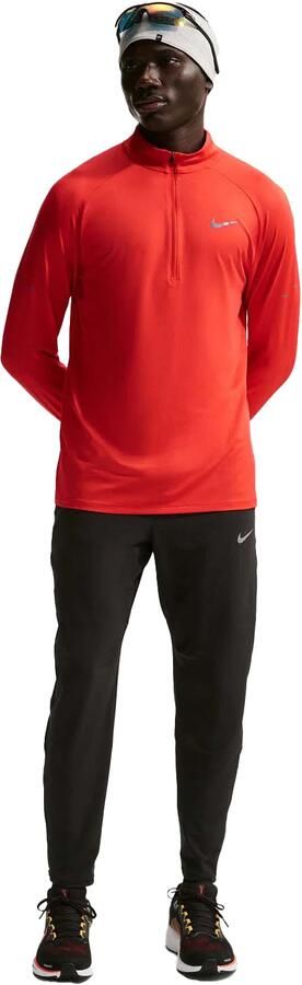 Nike Stride Dri-FIT hardlooptop met korte rits voor heren Rood - Foto 5