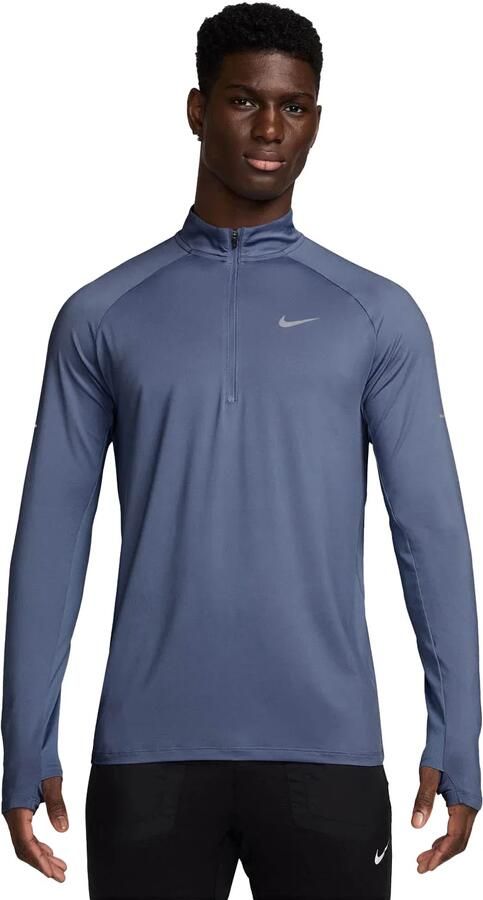 Nike Stride Dri-FIT hardlooptop met korte rits voor heren Blauw - Foto 5