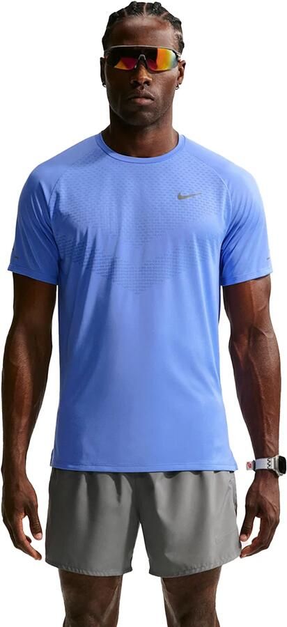 Nike Stride Dri-FIT ADV hardlooptop met korte mouwen voor heren Blauw - Foto 5