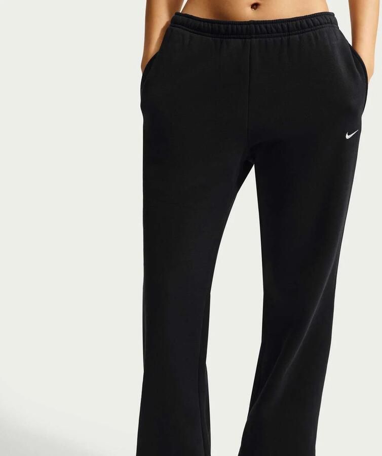 Nike Studio Fleece Mid-rise Open-hem Joggingbroek Dames
