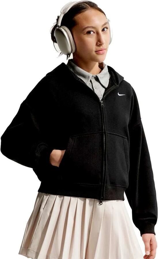 Nike Studio Fleece Oversized Full Zip Hoodie Kids