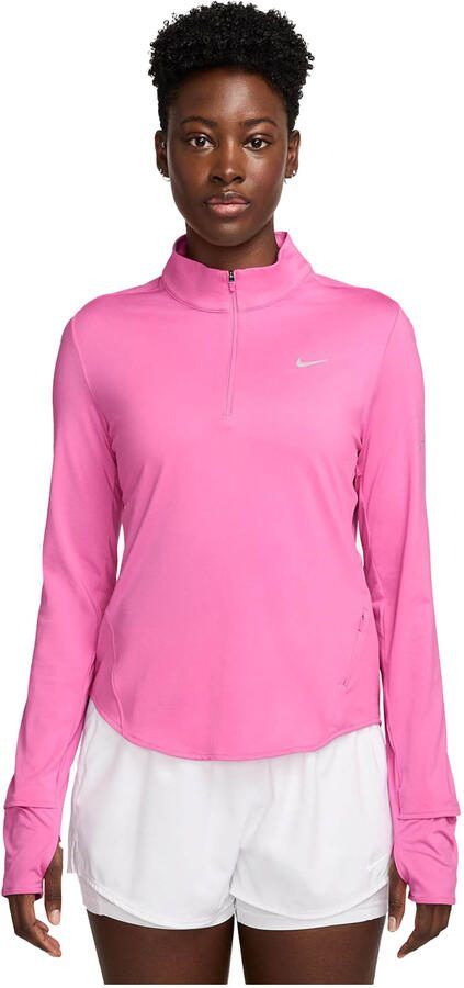 Nike Swift Dri-FIT hardlooptop met korte rits en uv-bescherming voor dames Roze - Foto 5