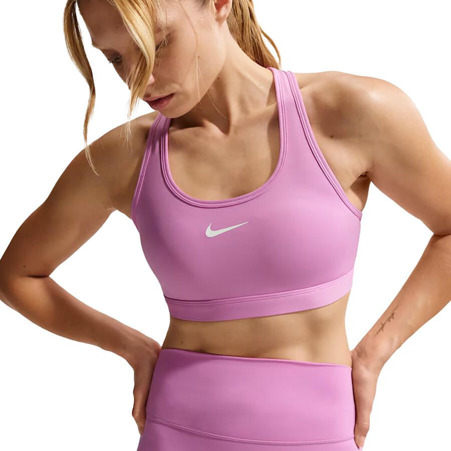 Nike Swoosh Padded sport-bh met medium ondersteuning Paars