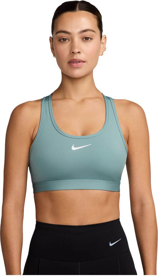 Nike Swoosh Medium Support padded sport-bh Groen - Foto 5