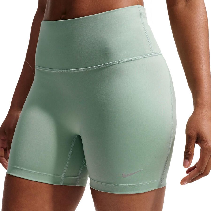 Nike Tempo strakke hardloopshorts met hoge taille en zakken voor dames (10 cm) Groen
