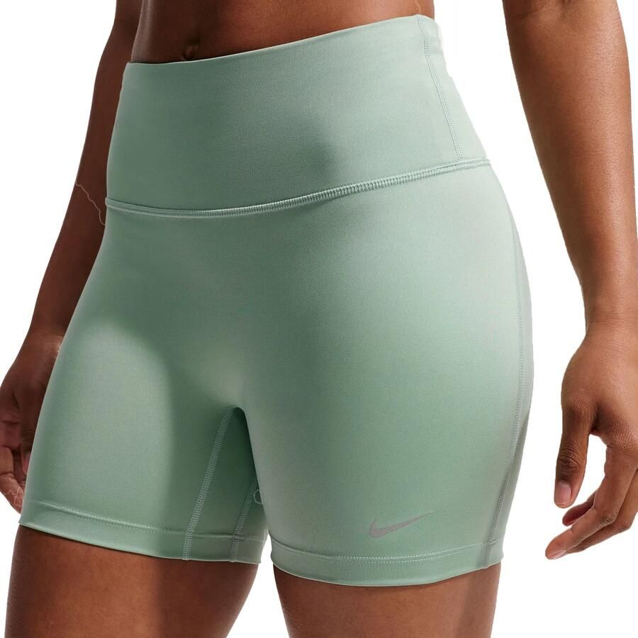Nike Tempo strakke hardloopshorts met hoge taille en zakken voor dames (10 cm) Groen
